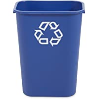 Rubbermaid Commercial Products FG295773BLUE Papelera Rectangular de Reciclaje- Azul